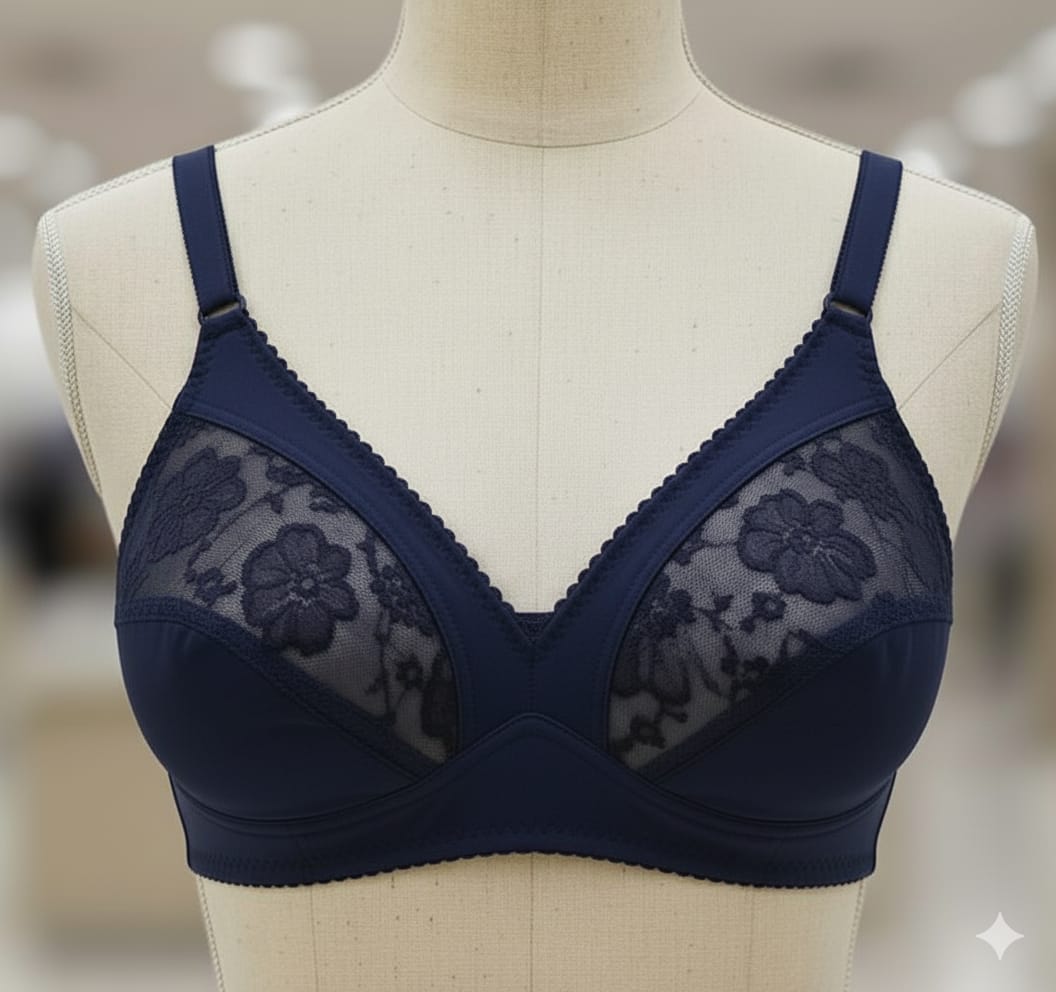 IMG_3739.JPG.jpeg Women's Luxury Floral Lace Non-Padded Comfort Bra (Pack Of 4) - Image 1