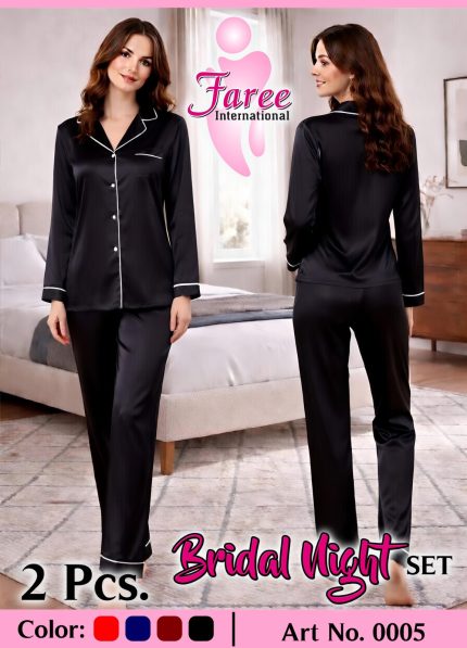 2-Piece Bridal Nightwear Pajama Set